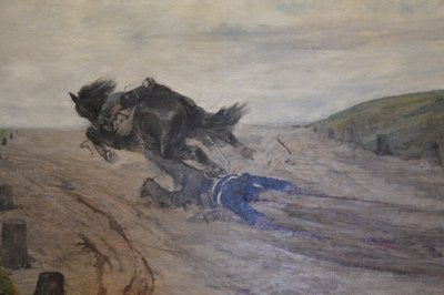 The Fallen Rider by Giovanni Fattori